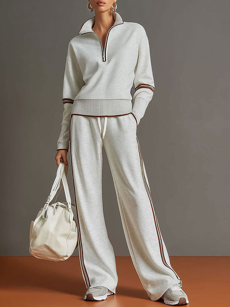 Conjunto Amara | Jersey Suave y Pantalón de Pierna Ancha