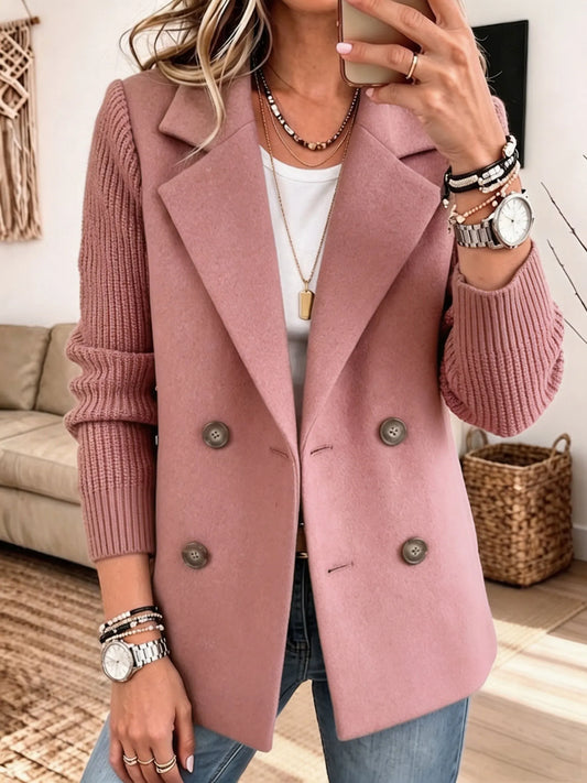 Blazer Emilia | Blazer Elegante con Mangas de Punto
