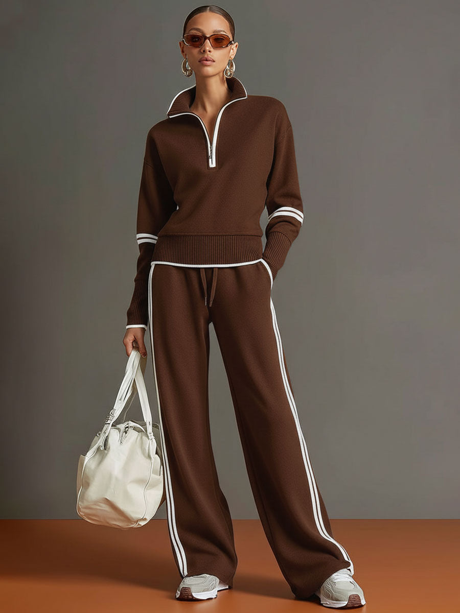 Conjunto Amara | Jersey Suave y Pantalón de Pierna Ancha