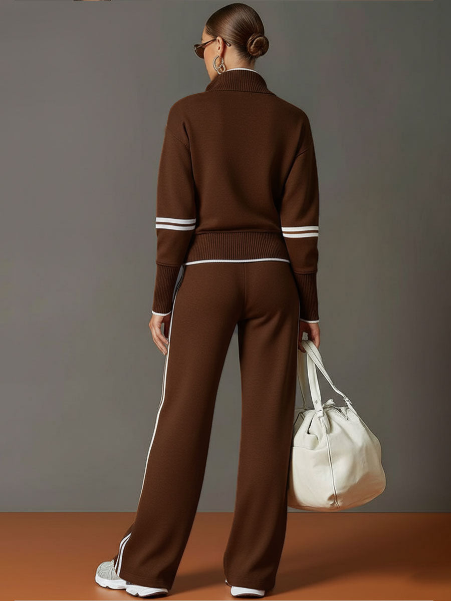 Conjunto Amara | Jersey Suave y Pantalón de Pierna Ancha