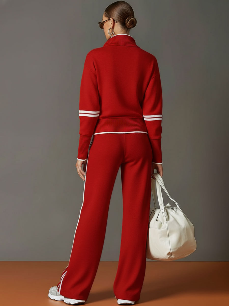 Conjunto Amara | Jersey Suave y Pantalón de Pierna Ancha