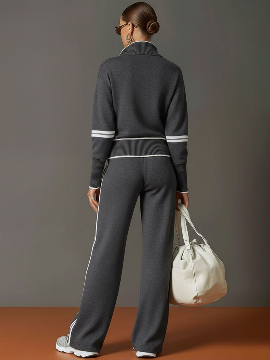 Conjunto Amara | Jersey Suave y Pantalón de Pierna Ancha