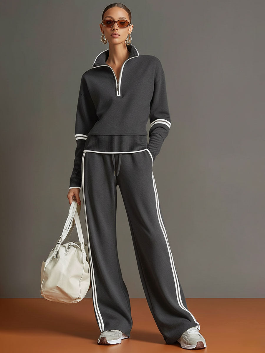 Conjunto Amara | Jersey Suave y Pantalón de Pierna Ancha