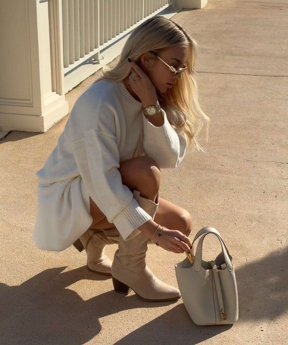 Botas camperas Selenay Beige