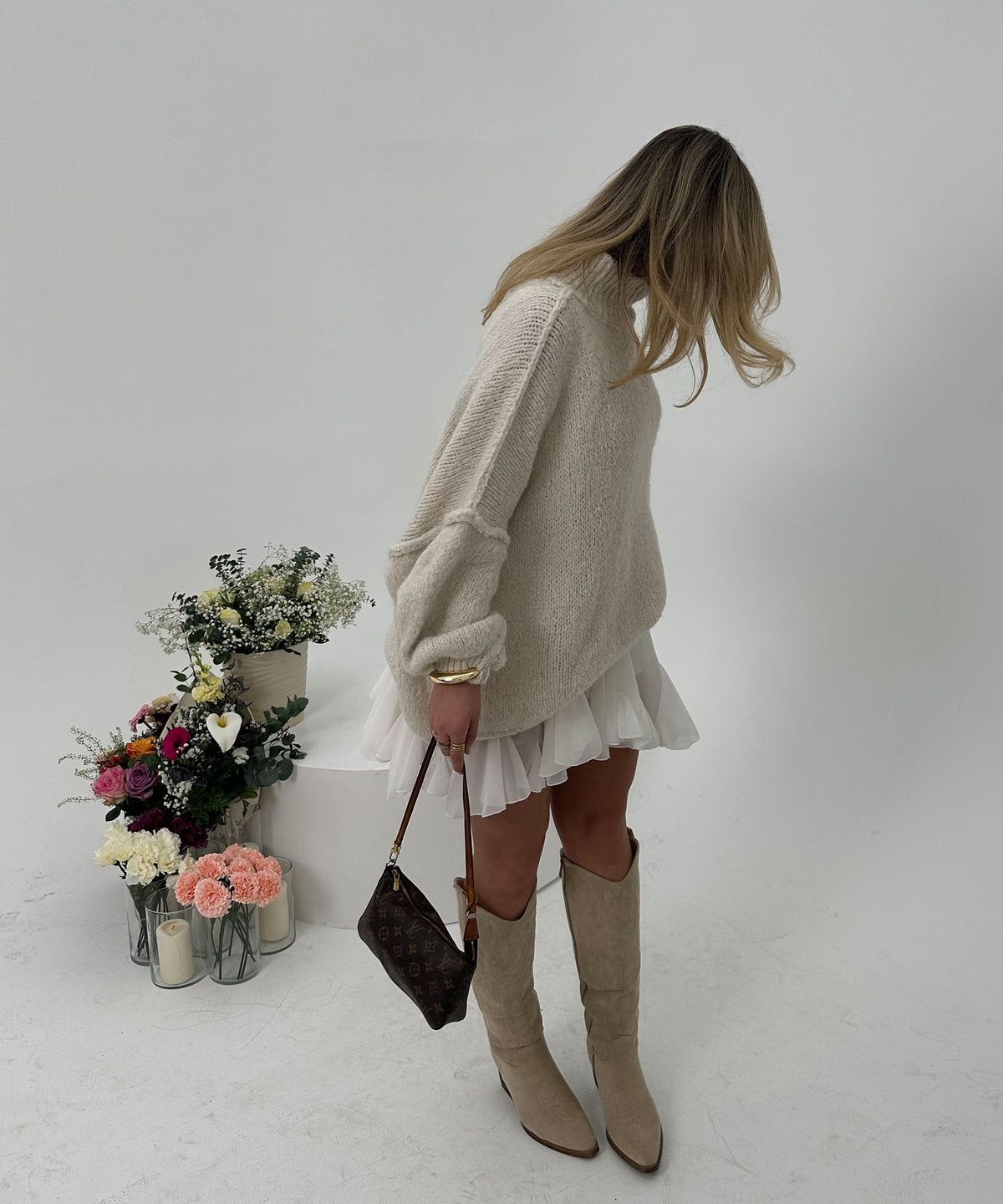 Botas camperas Selenay Beige