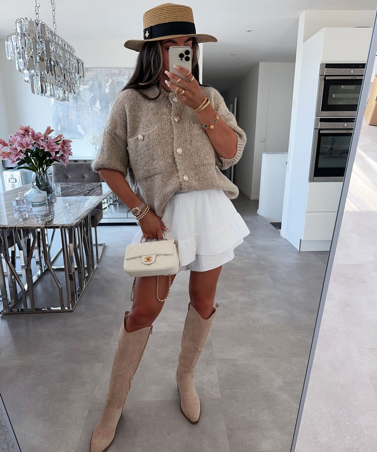 Botas camperas Selenay Beige