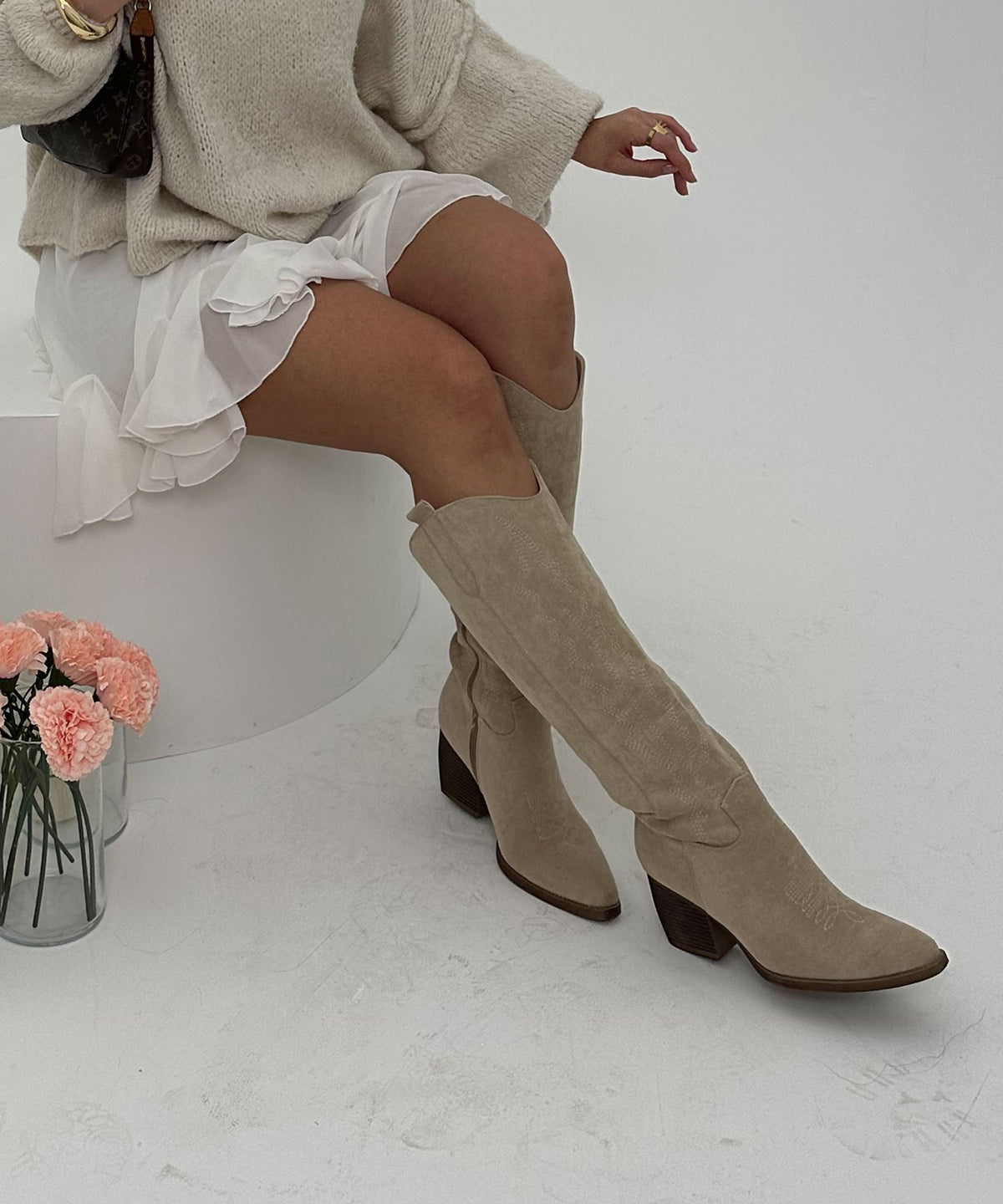 Botas camperas Selenay Beige