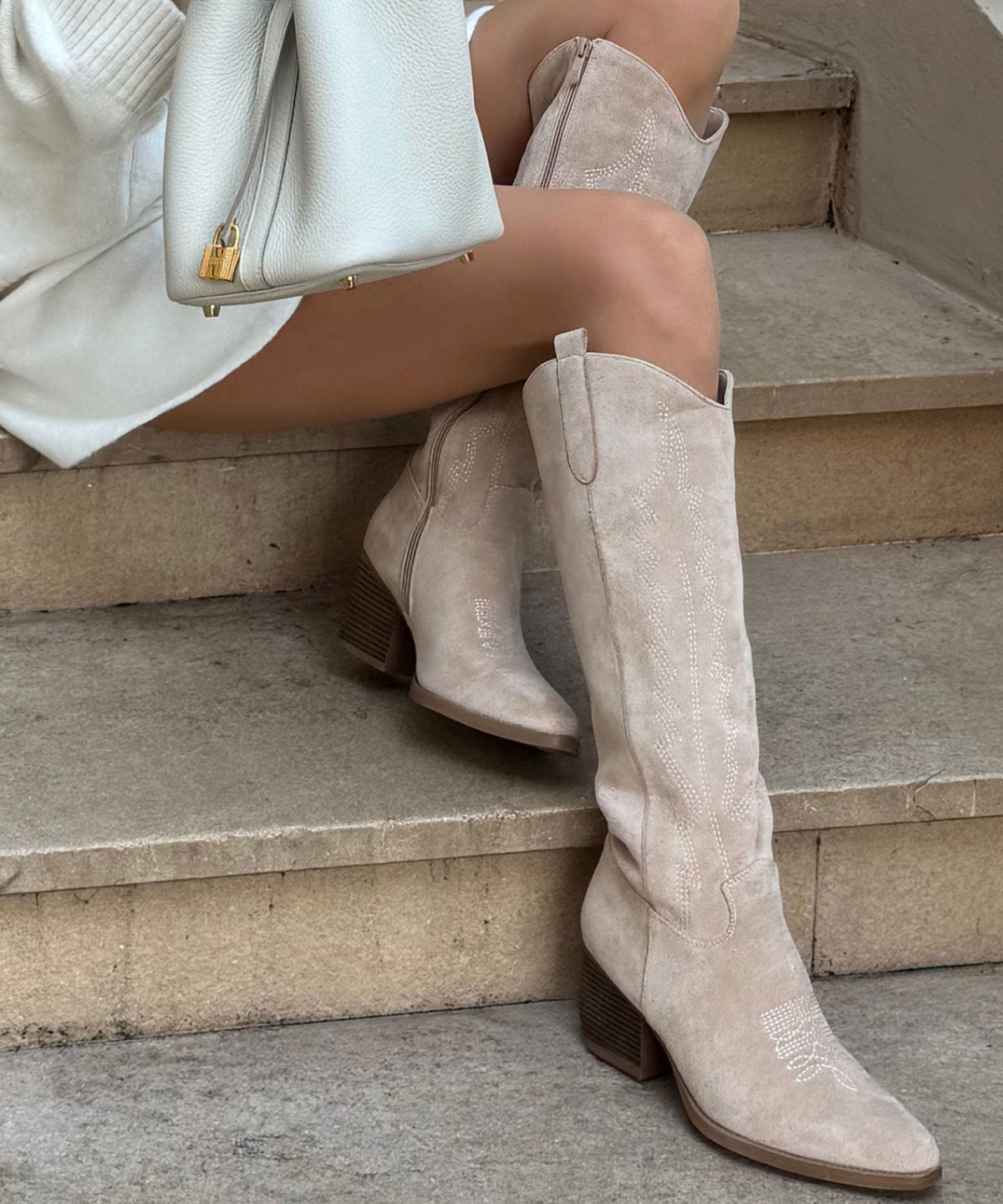 Botas camperas Selenay Beige