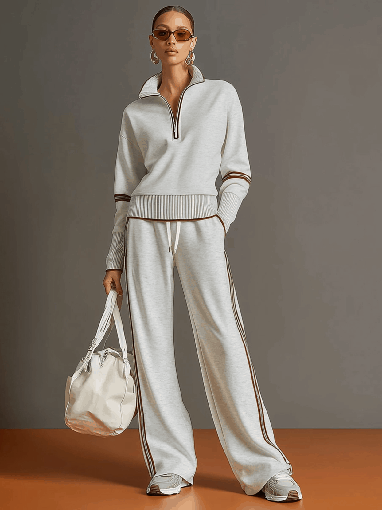 Conjunto Amara | Jersey Suave y Pantalón de Pierna Ancha
