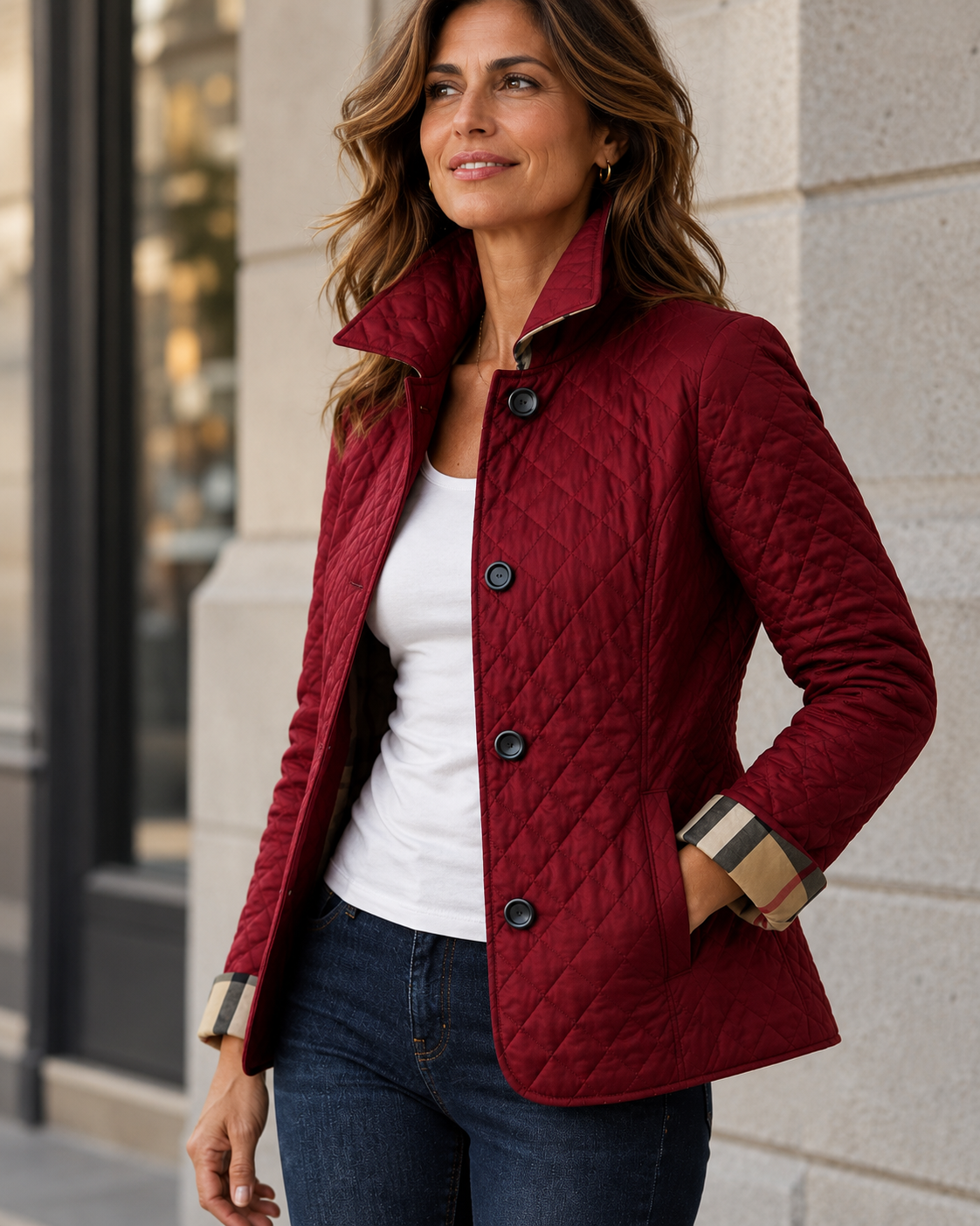 Elena | Chaqueta Acolchada Elegante