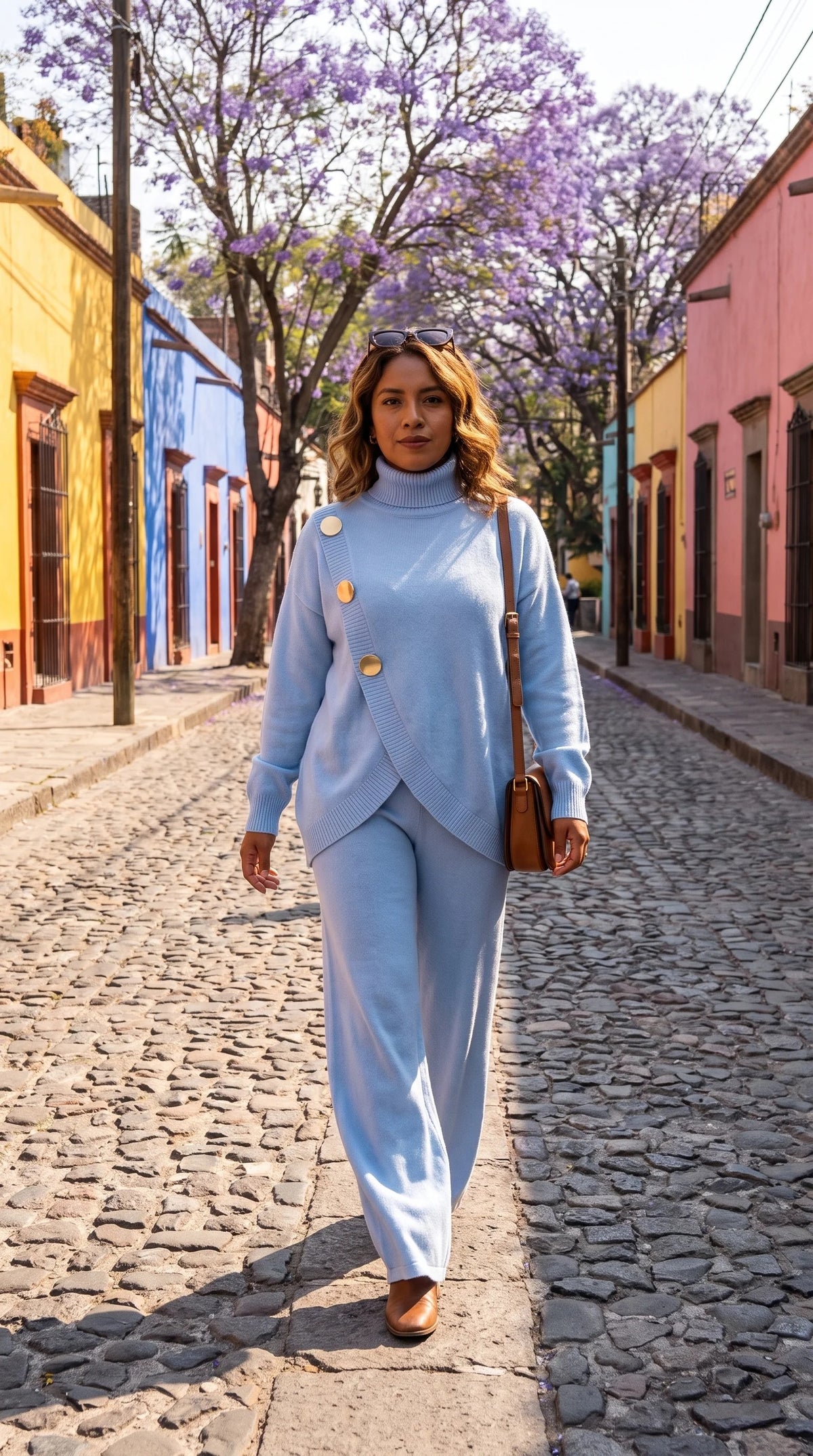 Noa | Conjunto de Punto con Cuello Alto