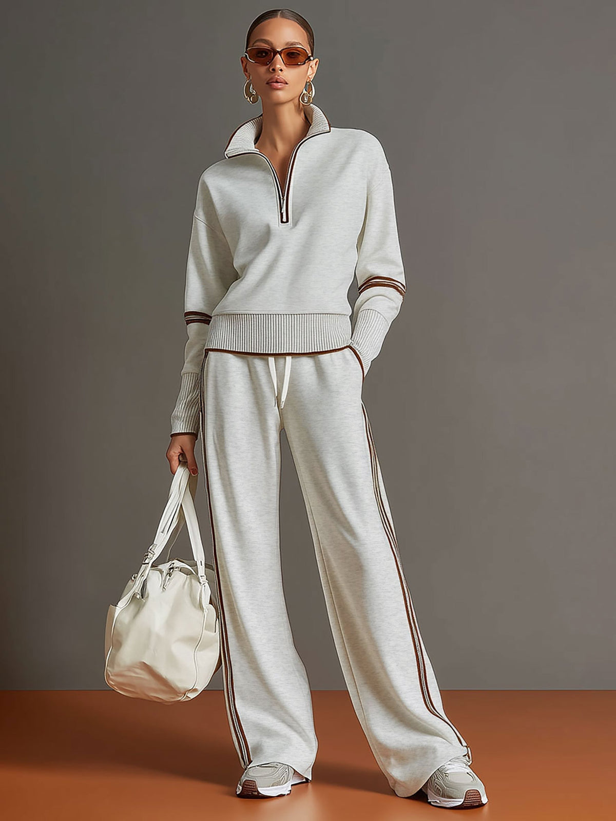 Conjunto Amara | Jersey Suave y Pantalón de Pierna Ancha