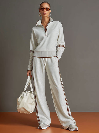Conjunto Amara | Jersey Suave y Pantalón de Pierna Ancha